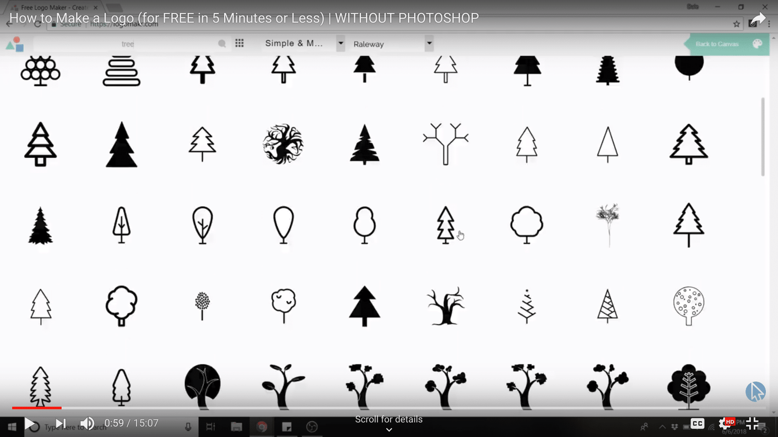 logomakr tree icons