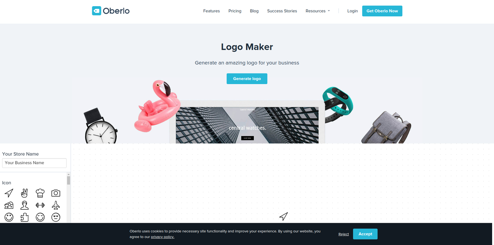 oberlo logo creator free logo maker software