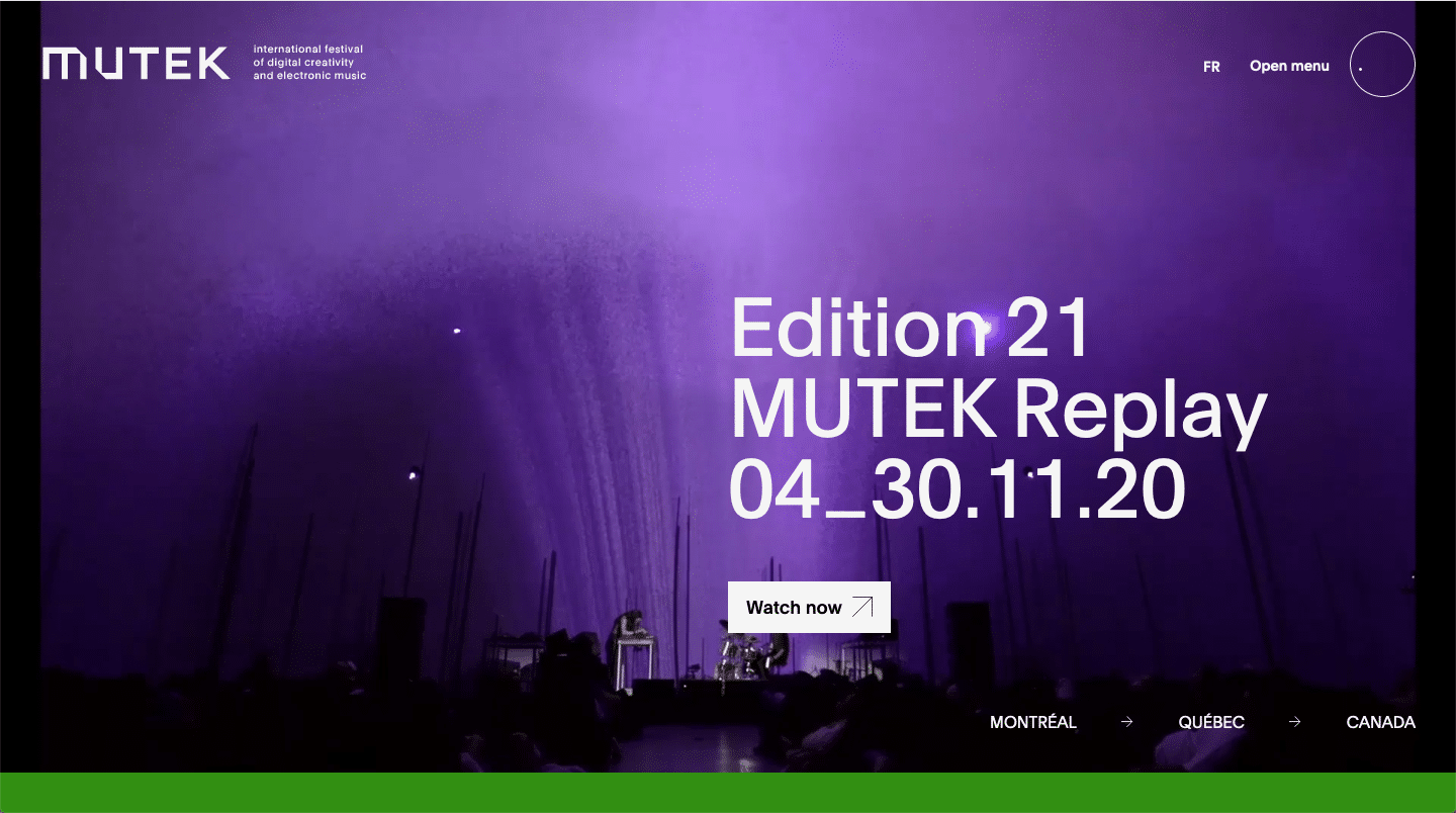 mutek website color schemes examples