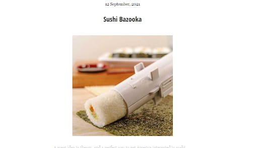 the worse things for sale sushi gun weirdest websites