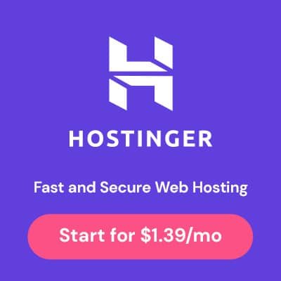 create a pro website recommends hostinger