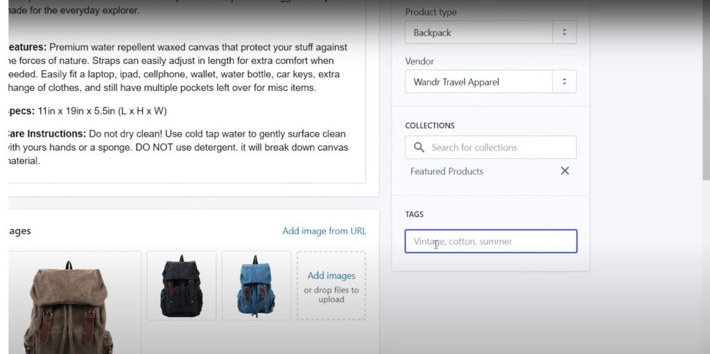 how to use shopify product tags