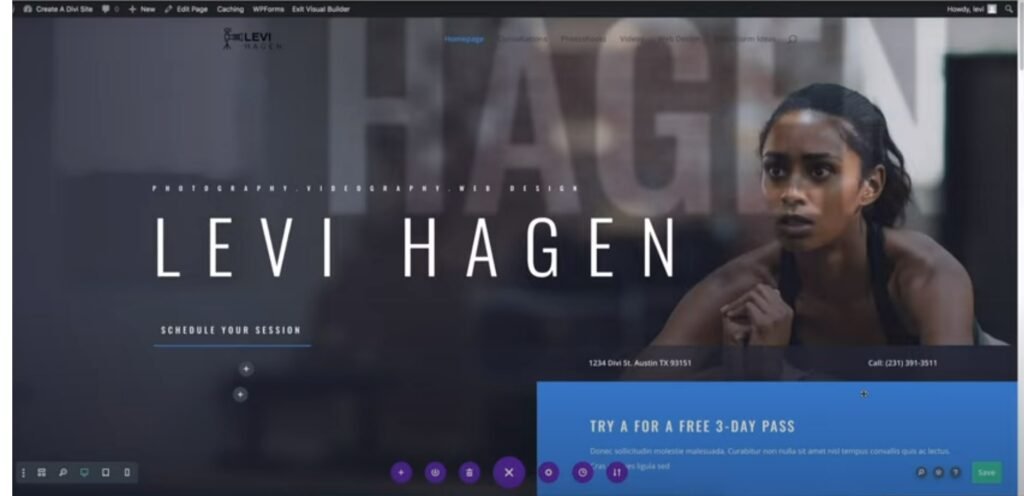 how to use divi levi hagen photography